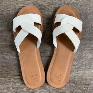 BUNDLE 3 FOR $15 A New Day White Sandals